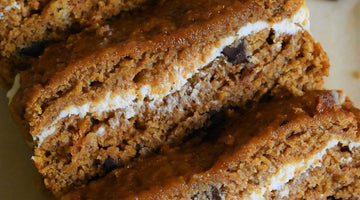 Vegan Pumpkin Bread Stuffed with Dairy Free Cream Cheese